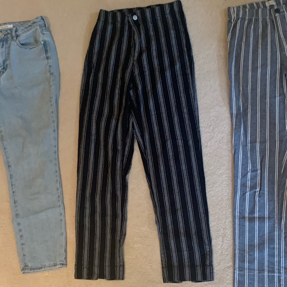High-rise trouser pants